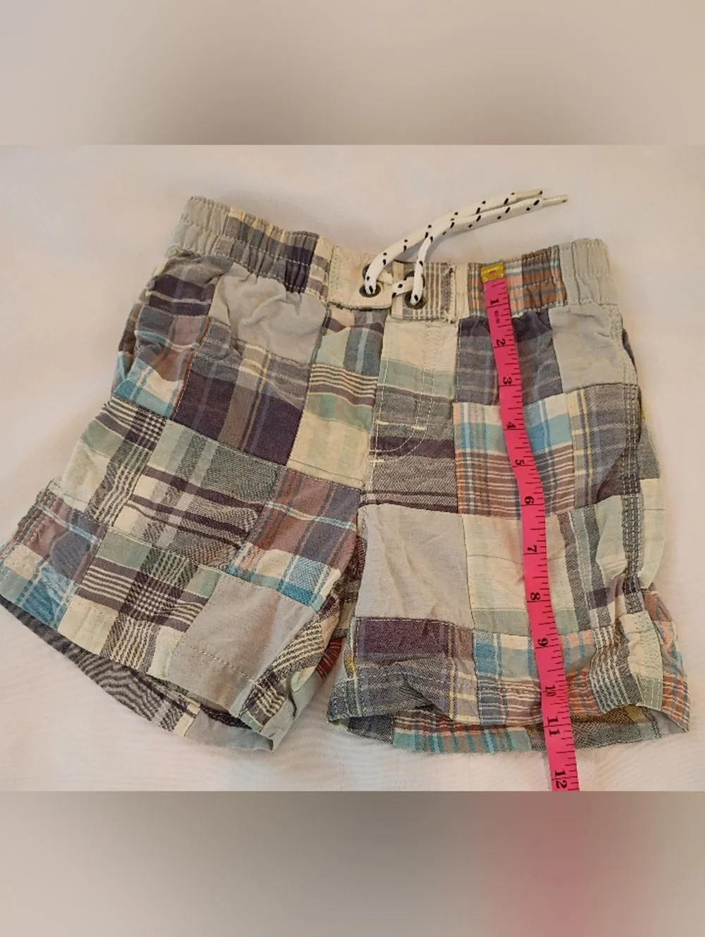 toddler boy Baby Gap Shorts Kids khaki plaid drawsting multicolor size 3T